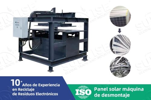 Máquina de desmontaje de paneles solares