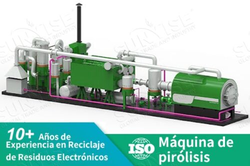 Máquina de pirólisis para reciclaje de placas fotovoltaicas en venta