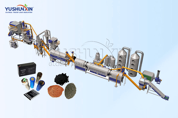 Lityum batareyali qayta ishlash zavodi 500-1000 kgph con menor costo