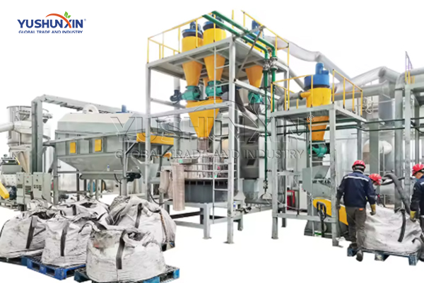 Máquina de reciclaje de baterías de litio de 500 kgph