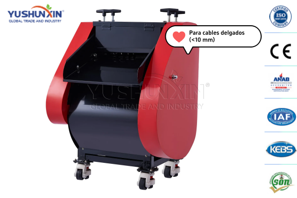 máquina pelacables de tipo cuchilla